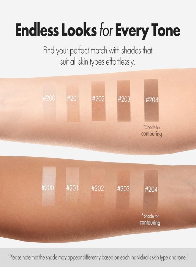 ELROEL Blanc Cover Cream Stick V White - Korean Color-Changing Foundation Stick with Volufiline - Medium to Full Coverage Dewy Finish Base Makeup - Dual-Ended with Detachable Brush (204 Tan) - Image 5